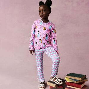 Posh Peanut Disney Princess Jasmine Graphic Tee, Bow Leggings, Jackrt & Shorts